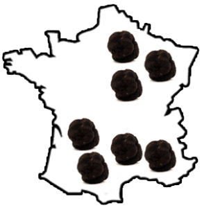 Carte de France de la truffe